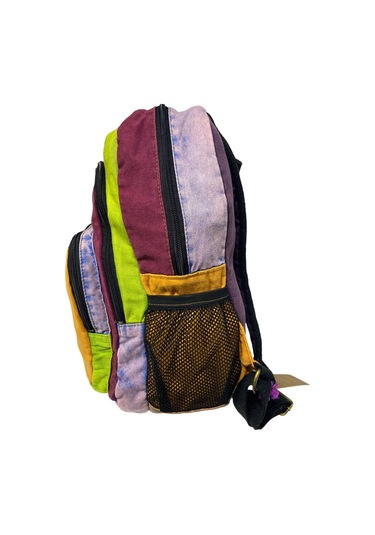 Kaliteli Vintage Disayn Sırt Gezi Çantası New Patchwork 5017 Turuncu