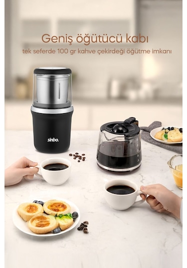 Sinbo Scm-2982 Kahve Ve Baharat Öğütücü Krom