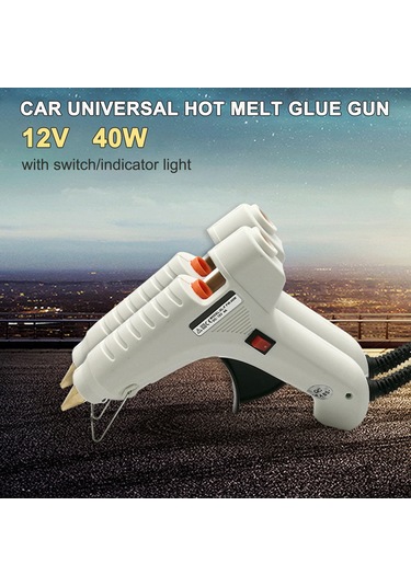 Fosenze 12v 40w Araçlı Isıtmalı Tutkal Makinası - 11mm Tutkal Çubuğu Uyumlu Plastik Beyaz Model