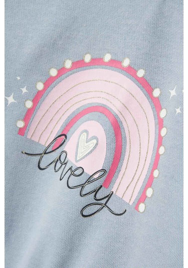 Name It Nmfvenus Ls Nreg Sweat Un Mavi Kız Çocuk Sweatshirt 000000000102263480 Mavi