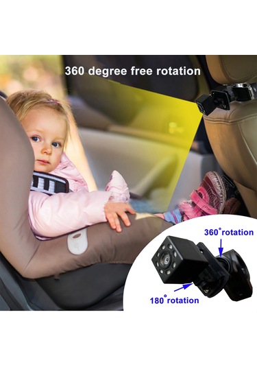 Vkemall Katlanır Bebek Araba Monitörü Bebek Hazinesi Arka Görüş Kamerası