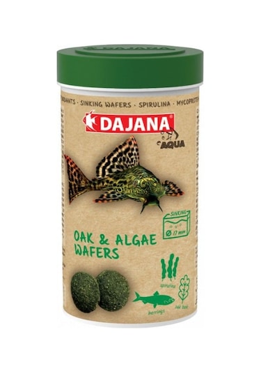 Dajana Oak & Algae Wafers 250ml 120gr