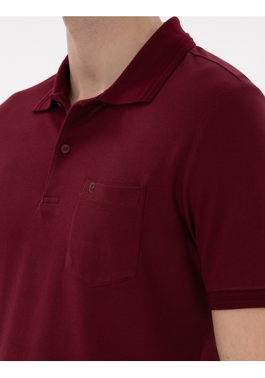 Pierre Cardin Erkek Bordo Tişört Basic 50306552-vr014 Bordo