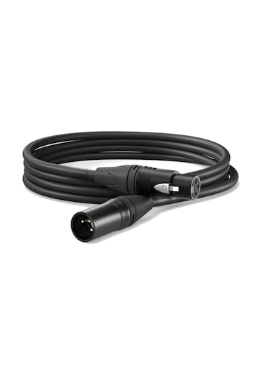 Midex Mcb-3x Kaliteli Stereo Mikrofon Kablosu Xlr + Xlr 3 Metre Siyah Renk