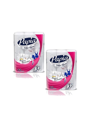 Dekor Kagıt Havlu 12 Li X 2 Paket 24 Rulo