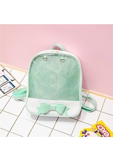 Yue Store Çocuklar Sevimli Yay Çantaları Mini Okul Çantası Mor Kıcp9r Yeşil