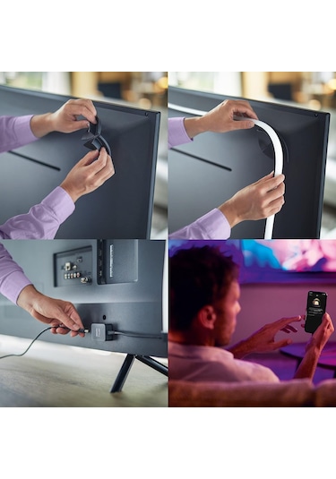 Philips Hue Lightstrip Gradient Tv 65" Akıllı Renkli Led Şerit Ay Çok Renkli
