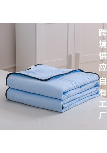 Jian Fan Yaz Serin Yorgan Ev Krima Yorgan Düz Yaz Yorgan Gri Büyük Büyük Gümüş