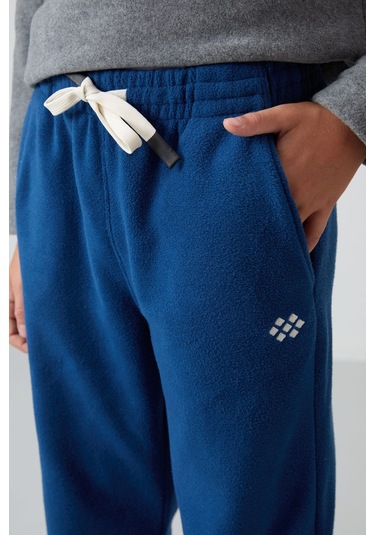 Tommy Life Parlament Kalın Yumuşak Dokulu Standart Fit Nakışlı Polar Erkek Çocuk Eşofman Alt - 11220 Parlament