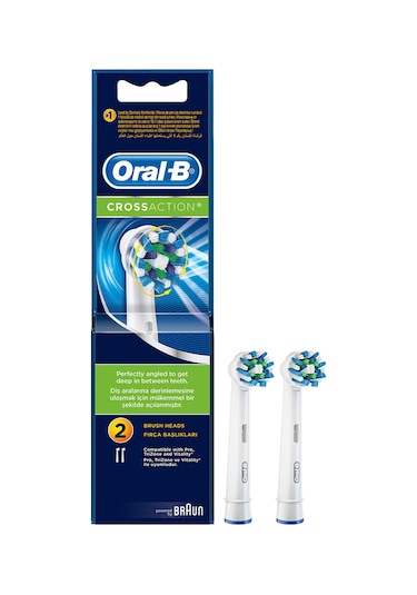 Oral-B Cross Action Şarjlı Diş Fırçası Yedek Başlığı 2'li