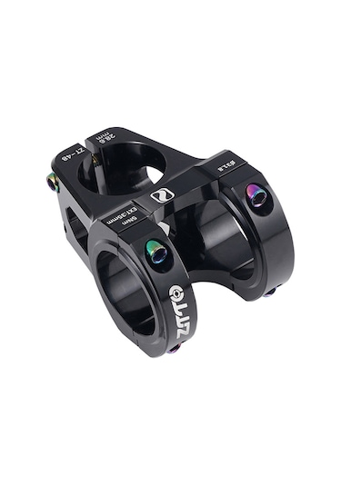 Hombey Alüminyum Cnc Bisiklet Direksiyon Başı 31.8mm 35mm 0 Derece Ultra Hafif Sürüş Kontrolü Ve Bel Stresi Azaltıcı Siyah Siyah