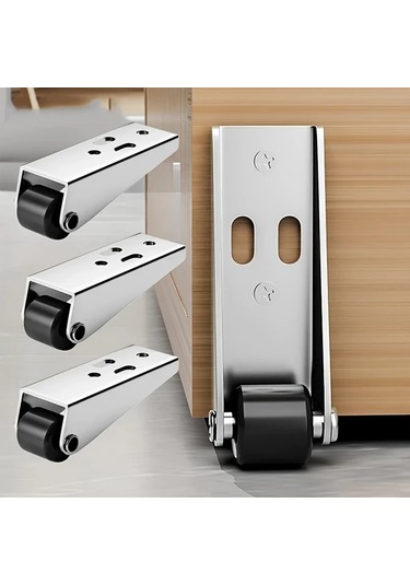 Topnotch 4 Takım Rv Mobilya Kapama Tekerleği Kayar Ray Makarası Universal Destek