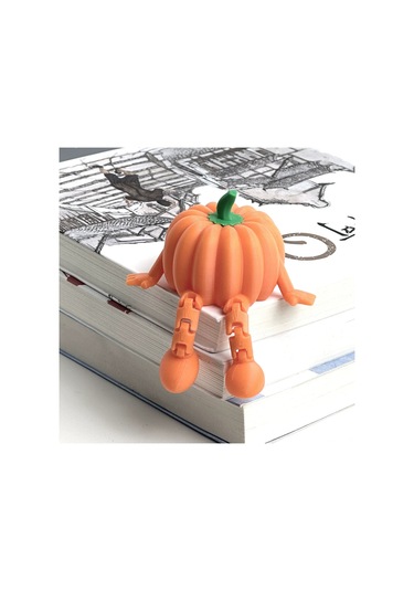 Yifomall Halloween Kabak Figürü: 3d Baskı, Hareketli Eklemli, Masal Karakteri, Ofis/ev Dekorasyonu