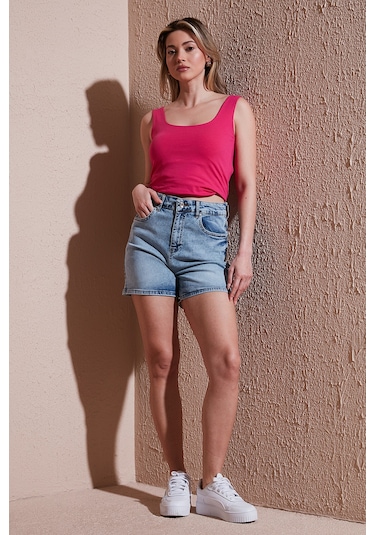 Fashion Friends Bayan Short 25y0188k1 Açık Mavi Açık Mavi Fashion Friends Bayan Short 25y0188k1 Açık Mavi Açık Mavi