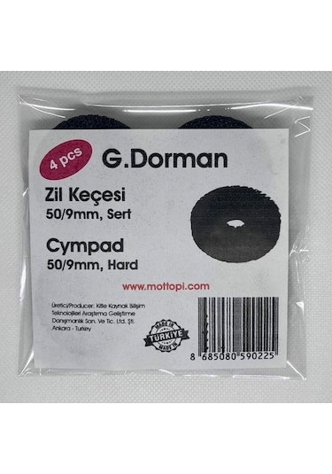 Mottopi Tpu Zil Keçesi Siyah, Sert, 3d Baskı, Uzun Ömürlü,50/9mm- 4 Adet
