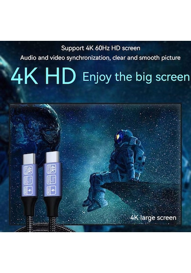 Suntek 5A 100W Usb C 3.2 Gen 2 Hızlı Şarj 20Gbps Veri Kablosu