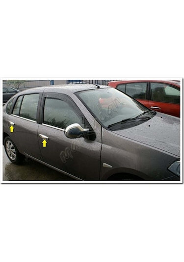 Renault Clio Symbol Krom Kapı Kolu 2009-2012 4 Kapı Paslanmaz  Çel
