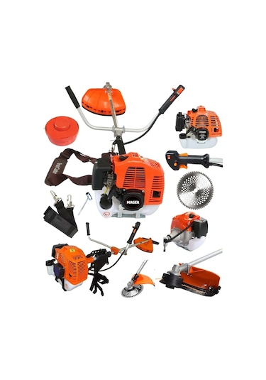 Mager Alman Teknolojisi Benzinli Tırpan Biçme Makinesi Metal Şanzuman Yan Tip 9.8 Hp Biçme