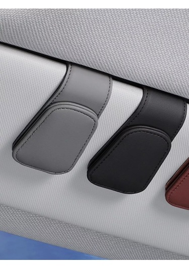 Niandahoome Araç İçin Güneşlik Kıskağı Mengeneli Gözlük Askısı 176042723 Gri