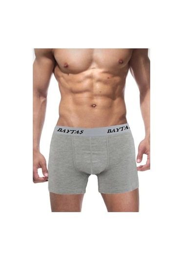 Baytaş Erkek Likralı Boxer 6'lı Paket Karışık Renk 2 Adet Çorap 001