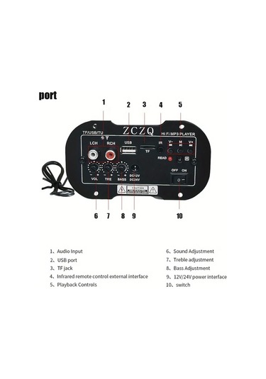 Globalbloom Siyah 12v Araç Subwoofer Amplifikatör Kartı 300w Yüksek Hassasiyet 30w Rms Çağdaş Tasarım