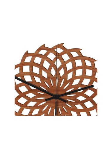 Homyl Duvar Asılı İzle Ahşap 3d Saati Oturma Odası Okul Otel Çiçek