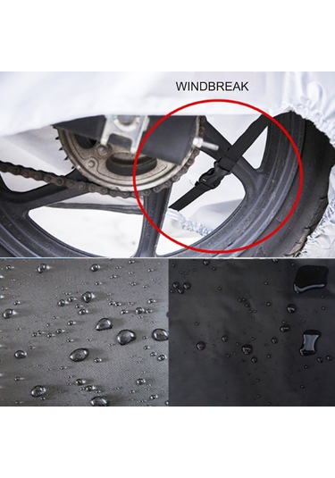Ximistore9 210d Oxford Kumaşlı Xxl Büyüklük, Su Geçirmez, Toz Ve Güneşten Koruma, Tüm Mevsimler İçin Motosiklet Bisiklet Örtüsü