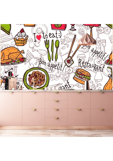 Mutfak Duvar Kaplama Folyosu Restaurant