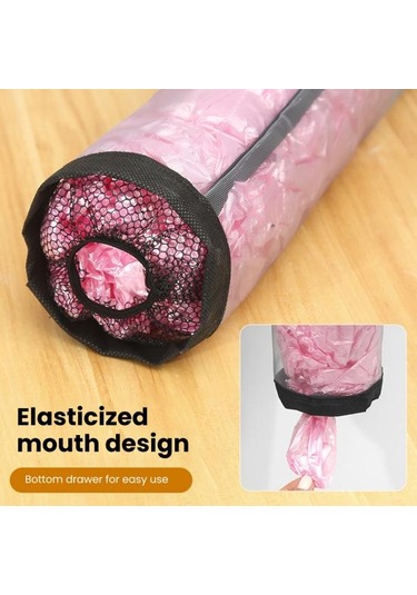 Siyah Çöp Torbası Depolama Kese Içi Boş Örgü Şeffaf Hafif Duvar Asılı Ev Yurt Plastik Siyah