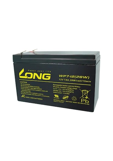 Long WP7-12 12 V 7 AH Bakımsız Kuru Akü