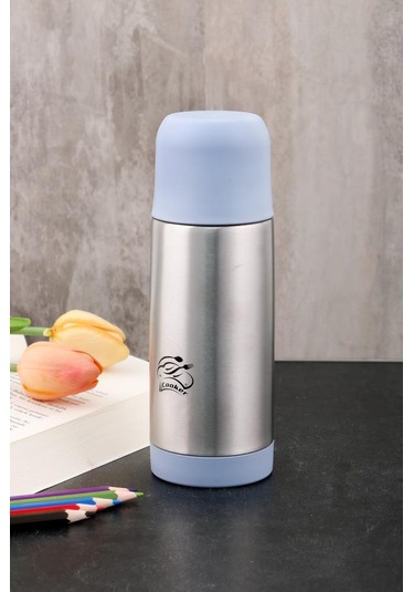 Cooker 0,30 Lt Çelik Çift Katlı Termos Ckr2000 Mavi Mavi