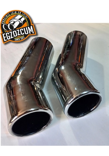 60 Mm. Magirus Egzoz Çıkışı Nikelaj Uç Dirsek Eksoz Ucu Sessiz 1 Adet