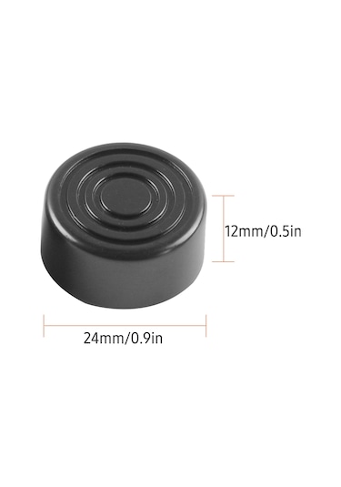 Geeksen Gitar Efekt Pedalı İçin 3 Adet Ayak Üstü Veya Abs Tamponlar Siyah Siyah