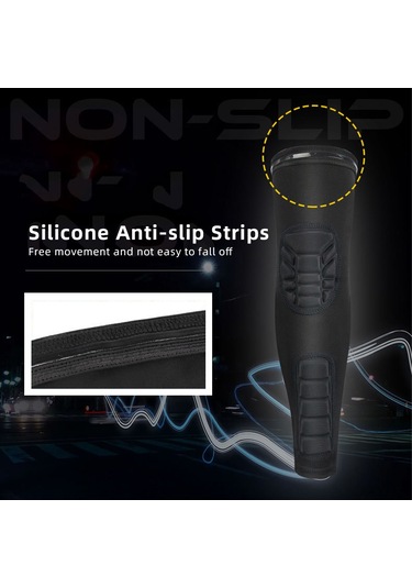Shineyee Xl Siyah Boks Ve Dövüş Sporları İçin Dirsek-forearm Çift Zırhlı Koruyucu Kolluk Tek Adet