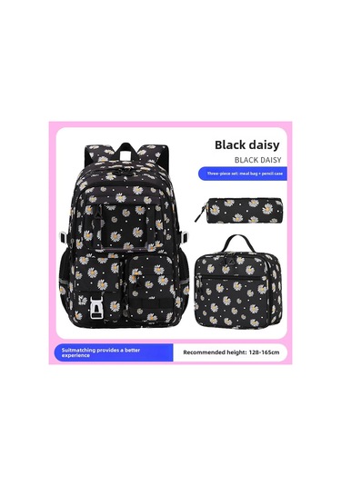 Çilek Baskı Gençler İçin Okul Çantaları Kızlar Schoolbag Büyük Açık Vizon