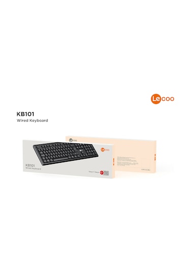 Lecoo Kb101 Usb Kablolu Türkçe F Klavye Siyah