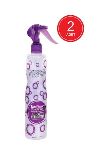 Morfose Keratin İçeren Çift Fazlı Sprey Fön Suyu 2 x 400 ML