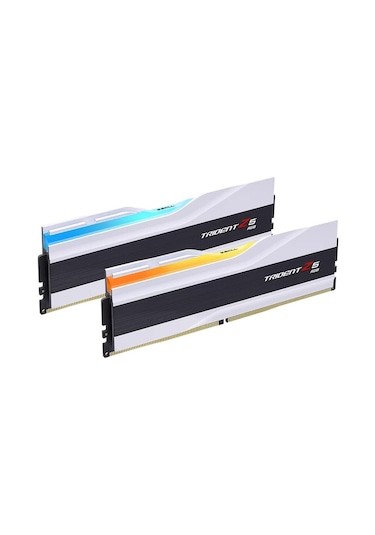 Gskill F5-6000J3636F32GX2-TZ5RW 64 GB (2x32) Trident Z5 RGB Beyaz 6000 MHz CL36 DDR5 Ram