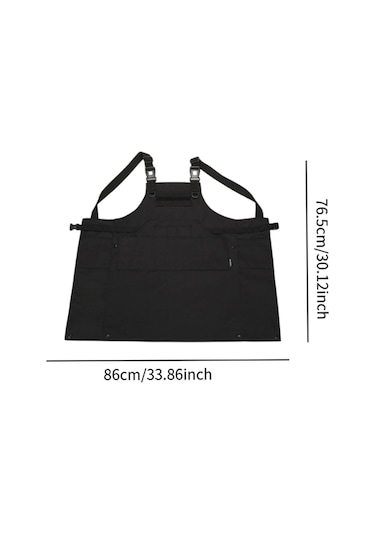 Homyl Araçlar Önlük Çoklu Cepler Suya Dayanıklı Barbekü Siyah