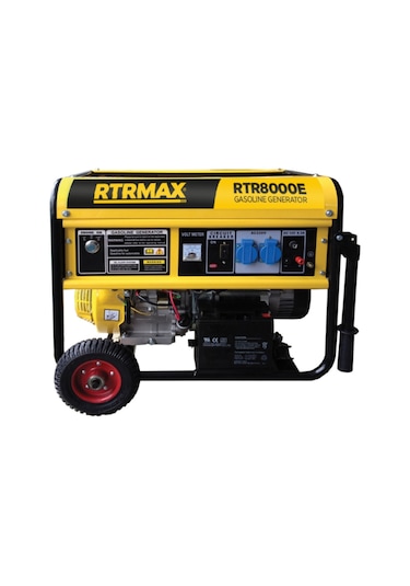 Rtrmax Rtr8000E Marşlı Benzinli Jeneratör Monofaze 7.5/8.1 Kva