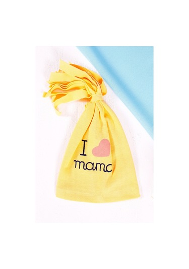 Kuzu Figürlü Şapkalı 3'lü Bebek Takımı Sarı