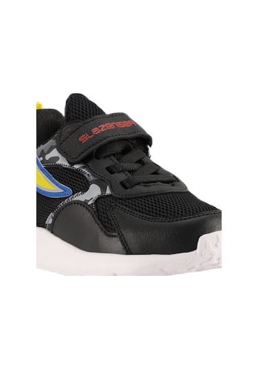 Slazenger KASHI KTN Çocuk Cırt Cırtlı Siyah / Kırmızı Sneaker