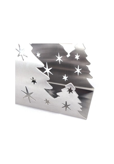 Homyl Mutfak Restoran Otel Için Yılbaşı Peçete Tutucu Gümüş