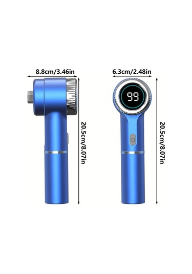 Xuweiwei Mavi Pancerka 1 Takim Elektrikli Temizlik Fircasi 5 Degistirilebilir Firca Basligi Tipc Sarjli Uc Hiz Ayarli Banyo Mutfak Fayans Temizligi