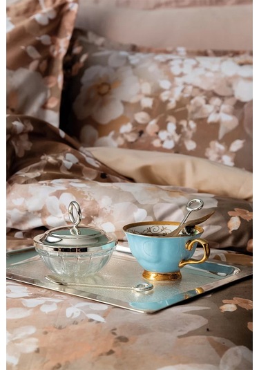 İssimo Home Claretta %100 Pamuk Saten Çift Kişilik Nevresim Takımı Pudra