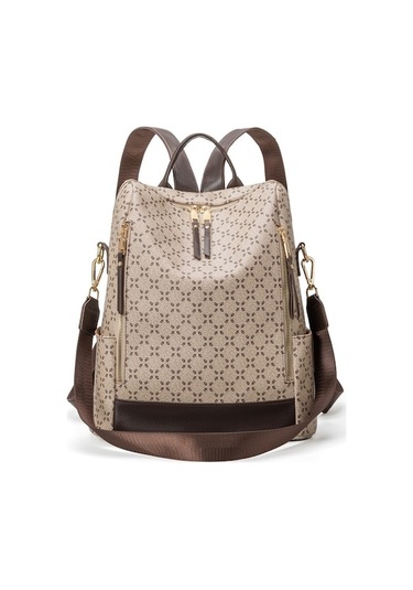 Arion G71 2'si 1 Arada Kadın Omuz Ve Sırt Çantası Jz Bej - Kahverengi