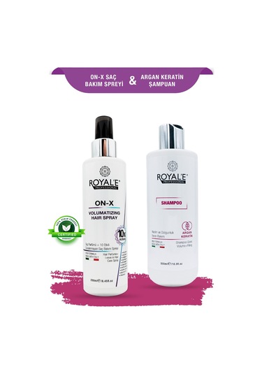 Royale Professional Bakım Etkili Besleyici Saç Parfümü 250 Ml + Argan Keratin Şampuan 500 Ml