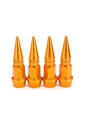 Oto Araba Sibop Kapağı Seti Metal Sivri 4'lü Set Gold 60 Mm