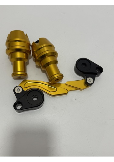 Motosiklet Universal Çiftli Egzoz Koruma Takozu