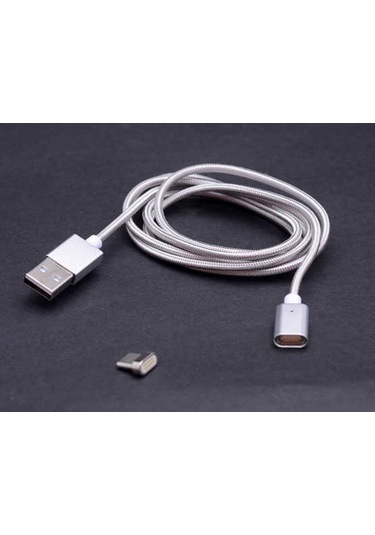Ekılıf - Type-c Usb Mıknatıslı Usb Kablo - Siyah - T5069 Siyah